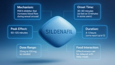 How Sildenafil Works – Onset, Duration & Strengths-min