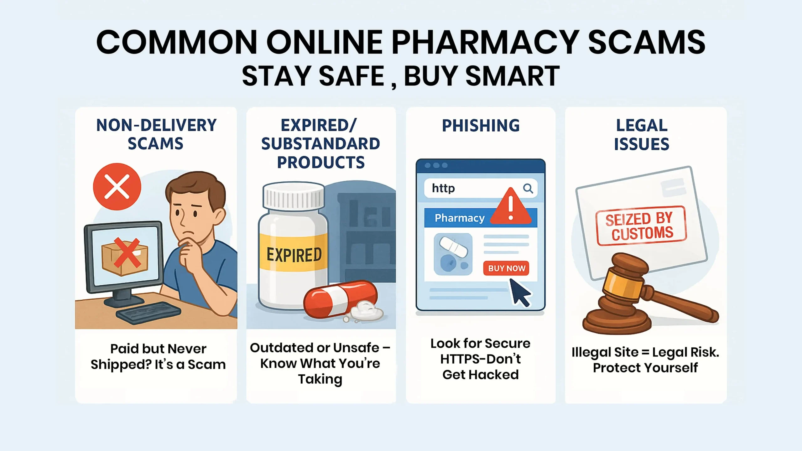 Common Online Pharmacy Scams & How to Spot Them-min