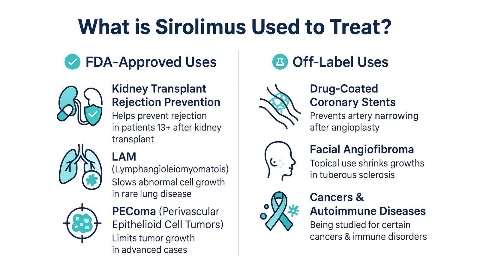 What is Sirolimus Used to Treat Approved Medical Uses